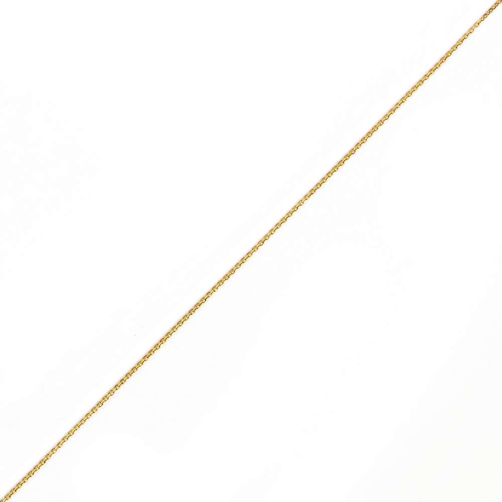 14K YELLOW GOLD DC ROLO 033 GAUGE 16" CHAIN NECKLACE (AVAILABLE IN LENGTHS 7" - 30")
