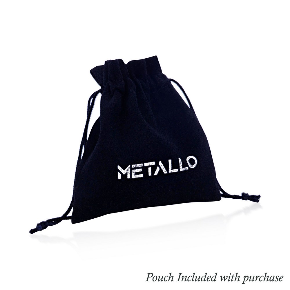 Stainless Steel Rectangle Cuff Links - Black & Gold Plated