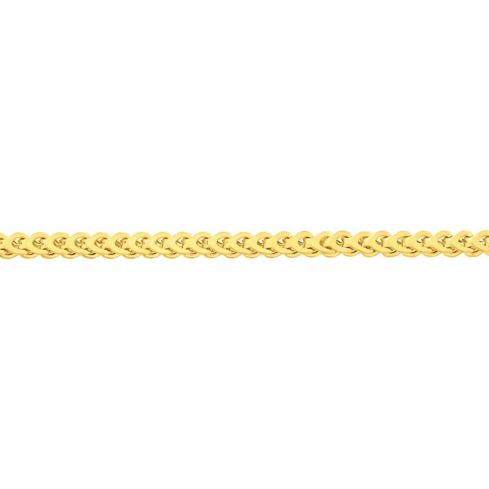 Sterling Silver 3mm Franco Anklet - Gold Plated