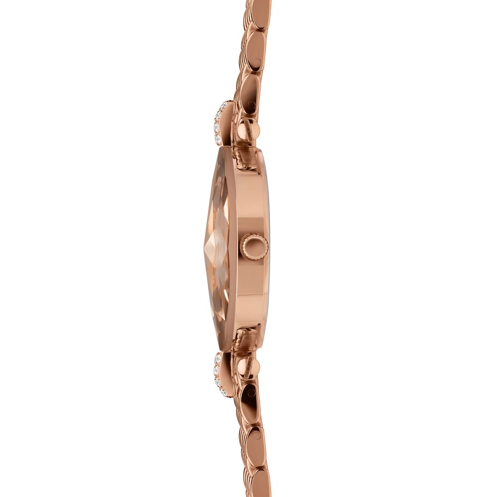 FACET STRASS, Brilliant-Cut, Rose Gold Plated Swiss Quartz Watch, 15m Band, Rose Dial | MSRP: $369.9