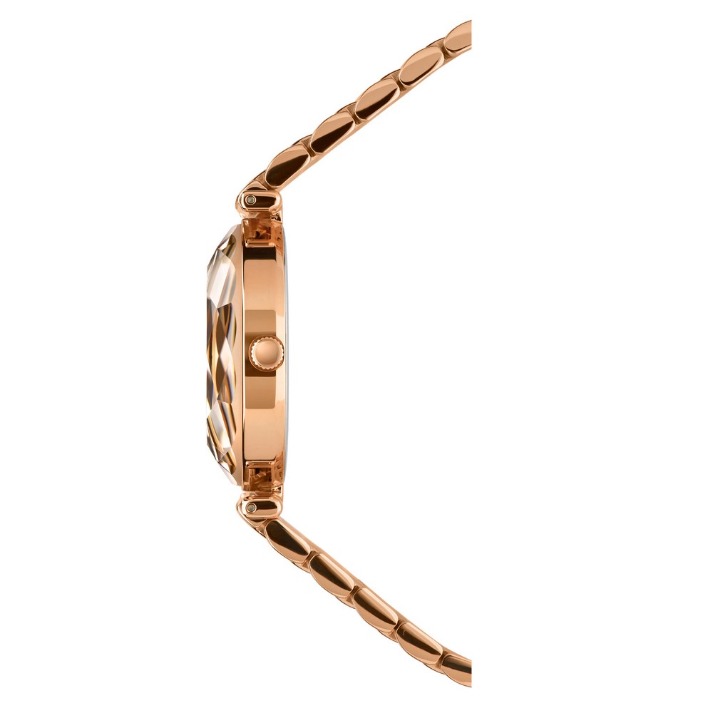 FACET BRILLIANT, Brilliant-Cut, Rose GP Swiss Quartz Watch, 15mm Band - Rose Dial | MSRP: $369.90