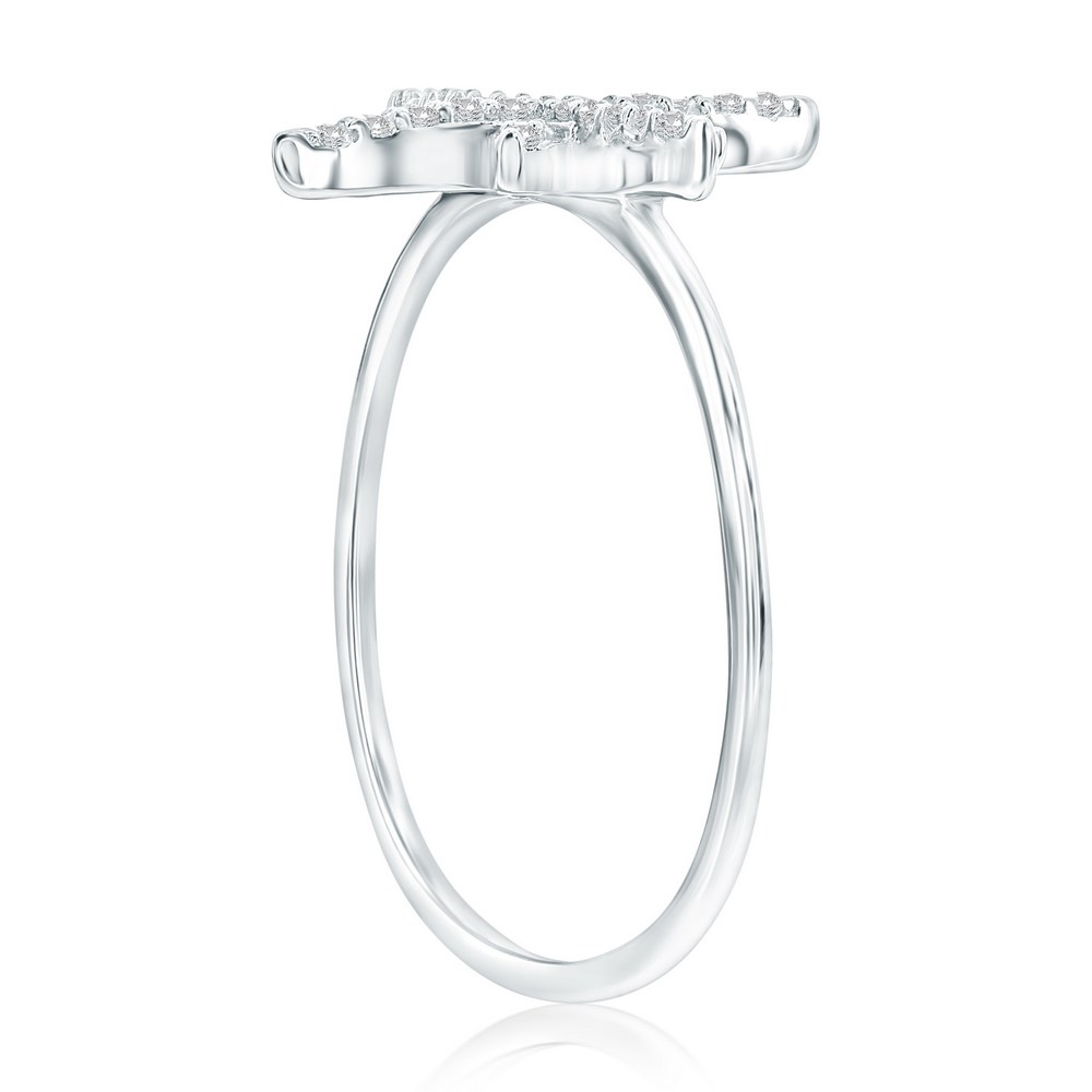 Sterling Silver, North Star CZ Ring