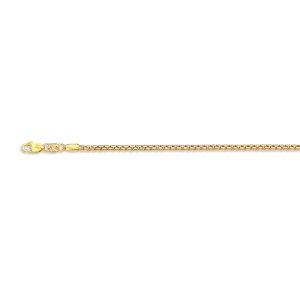 10K 2MM YELLOW GOLD VENETIAN BOX 18" CHAIN NECKLACE (AVAILABLE IN LENGTHS 7" - 30")
